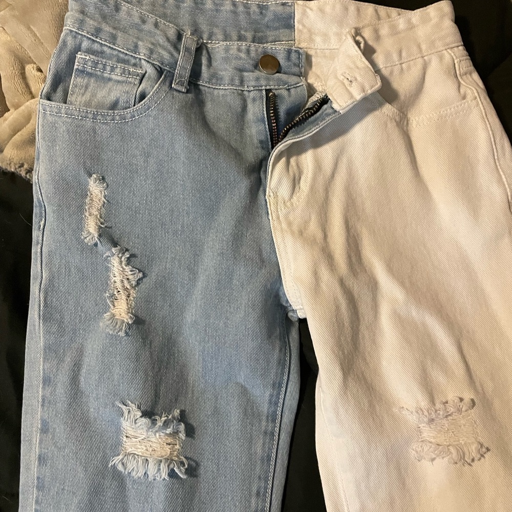 Two color jeans